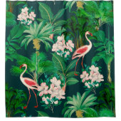 Farbenfrohe Dschungelmuster Duschvorhang (Vorderseite)