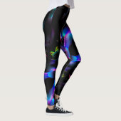 Farbenfrohe Dünen im Dunkeln Leggings (Rechts)