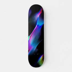 Farbenfrohe Dünen im Dunkeln Skateboard