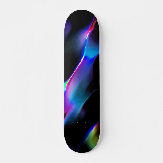 Farbenfrohe Dünen im Dunkeln Skateboard (Vorne)