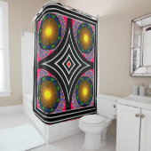 Farbenfrohe Duschvorhang für digitales Design - le (Beispiel)