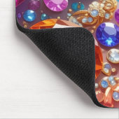 Farbenfrohe Edelsteine & Juwelen Mousepad (Ecke)