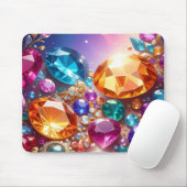 Farbenfrohe Edelsteine & Juwelen Mousepad (Mit Mouse)