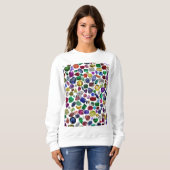 Farbenfrohe Edelsteine und Diamantmuster Sweatshirt (Vorne ganz)
