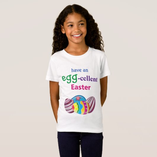 Farbenfrohe EGGcellent Easter Egg T - Shirt (Vorne ganz)
