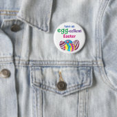 Farbenfrohe EGGcellent Osterei Button (Beispiel)