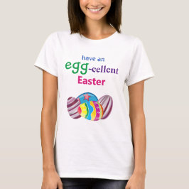 Farbenfrohe EGGcellent Osterei T-Shirt