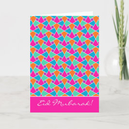 Farbenfrohe Eid Card, leuchtendes islamisches Must Feiertagskarte