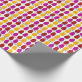 Farbenfrohe Eier glücklich Ostern Geschenkpapier (Ecke)