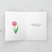 Farbenfrohe Eier und Schwester Osterkarte Karte (Innenseite)