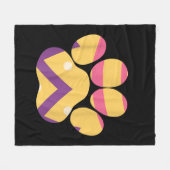Farbenfrohe Eierpfade Funny Dog Cat Lovers Geschen Fleecedecke (Vorderseite (Horizontal))