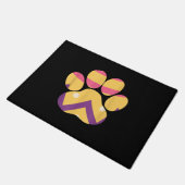 Farbenfrohe Eierpfade Funny Dog Cat Lovers Geschen Fußmatte (Schrägansicht)