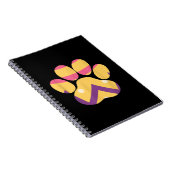 Farbenfrohe Eierpfade Funny Dog Cat Lovers Geschen Notizblock (Rechte Seite)