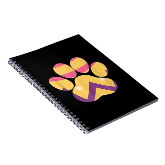 Farbenfrohe Eierpfade Funny Dog Cat Lovers Geschen Notizblock (Rechte Seite)