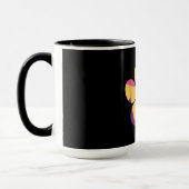 Farbenfrohe Eierpfade Funny Dog Cat Lovers Geschen Tasse (Links)