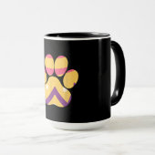 Farbenfrohe Eierpfade Funny Dog Cat Lovers Geschen Tasse (VorderseiteRechts)