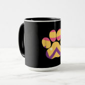 Farbenfrohe Eierpfade Funny Dog Cat Lovers Geschen Tasse (Vorderseite Links)