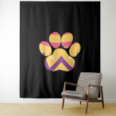 Farbenfrohe Eierpfade Funny Dog Cat Lovers Geschen Wandteppich (Beispiel)
