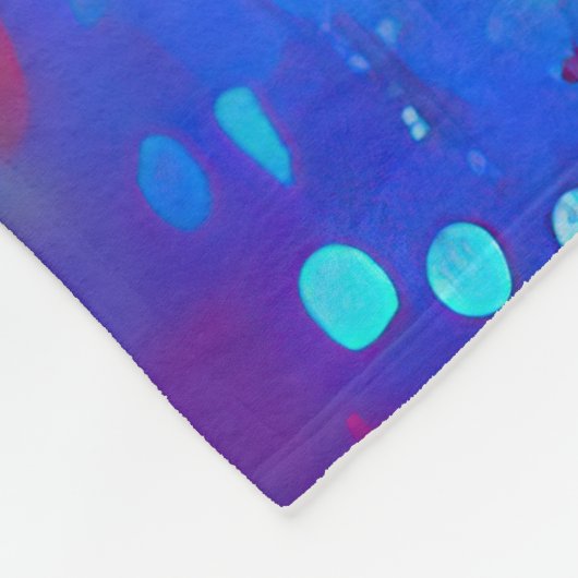 Farbenfrohe Eiffelmalerei Fleecedecke (Ecke)