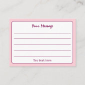 Farbenfrohe einfache Skripte Vielen Dank Visitenkarte (Rückseite)