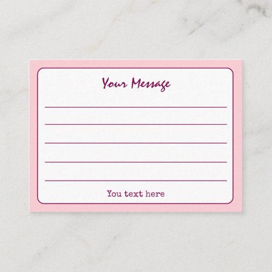 Farbenfrohe einfache Skripte Vielen Dank Visitenkarte (Rückseite)