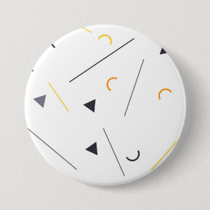 Farbenfrohe, einfache, trendige, geometrische Stad Button
