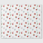 Farbenfrohe einfache Weihnachten Geschenkpapier (Flach)