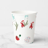 Farbenfrohe einfache Weihnachten Pappbecher (Rechts)