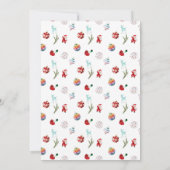 Farbenfrohe einfache Weihnachtsfeier Party Einladung (Rückseite)