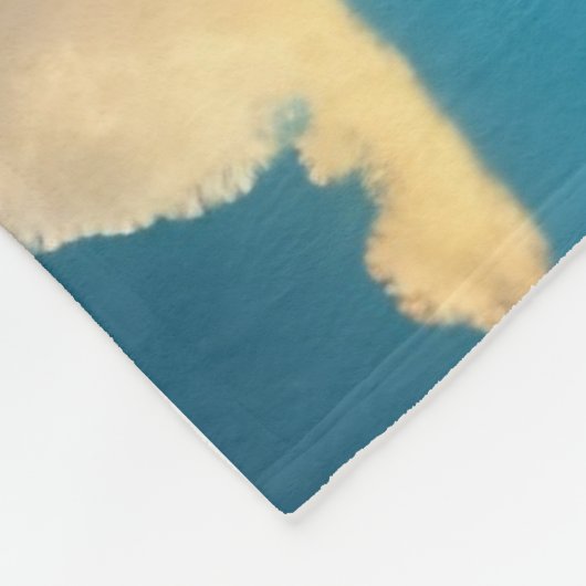 Farbenfrohe Einhorn Fleecedecke (Ecke)