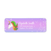 Farbenfrohe Einhorn-Glitzer personalisieren (Vorne)