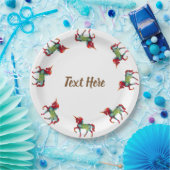 Farbenfrohe Einhorn-Party-Teller für kundenspezifi Pappteller (Party)