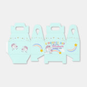 Farbenfrohe Einhorn Regenbogen Niedlich Magenrosa Geschenkschachtel (Ungefaltet)