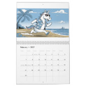 Farbenfrohe Einhorn-Sammlung Kalender (Feb 2027)