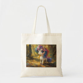 Farbenfrohe Einhorn Tragetasche