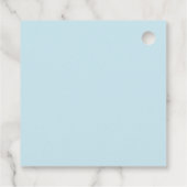 Farbenfrohe Einhorn-Zauberwand Geburtstag Geschenkanhänger (Rückseite)