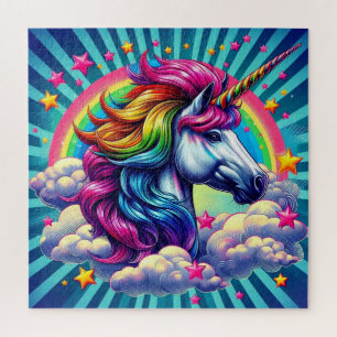 Farbenfrohe Einhornpuzzle! Puzzle