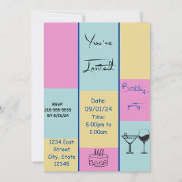 Farbenfrohe Einladung