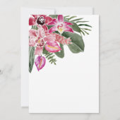 Farbenfrohe Einladungen zu tropischen Hochzeiten (Rückseite)