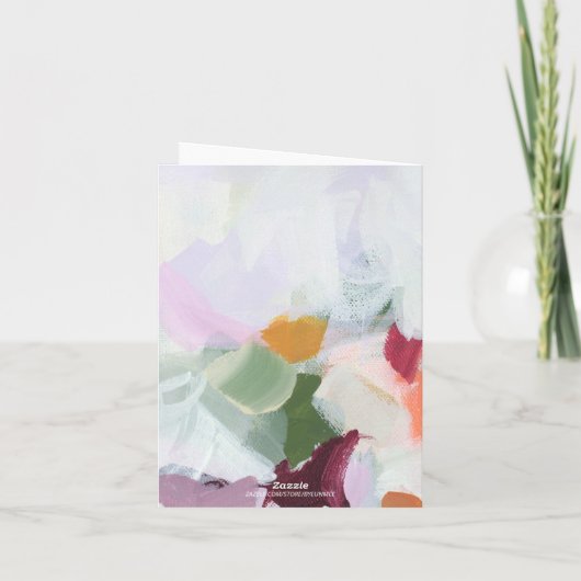 Farbenfrohe, einzigartige Abstrakte Kunstgeschicht (Rückseite)