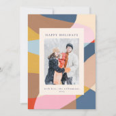 Farbenfrohe einzigartige Abstrakte vertikale Foto  Feiertagskarte (Vorderseite)