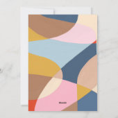 Farbenfrohe einzigartige Abstrakte vertikale Foto  Feiertagskarte (Rückseite)