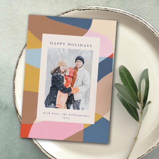 Farbenfrohe einzigartige Abstrakte vertikale Foto  Feiertagskarte