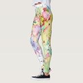 Farbenfrohe, einzigartige Paint Spritzer Regenboge Leggings (Links)