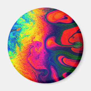 Farbenfrohe, einzigartige Regenbogen Swirf PERSONA Magnet