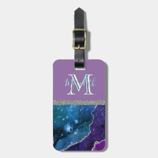 Farbenfrohe, einzigartige Schreibweise Gepäckanhänger (Vorderseite vertikal)