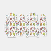 Farbenfrohe Eiscreme, Bonbons und Lollenmuster Geschenkschachtel (Ungefaltet)