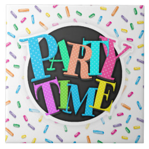 Farbenfrohe Eiscreme Candy Sprinkles Fliese