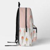 Farbenfrohe Eiscreme Muster Rosa Bedruckter Rucksack (Links)