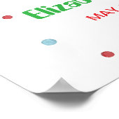 Farbenfrohe Eiscreme Ready Pop Kinderdusche Willko Poster (Ecke)